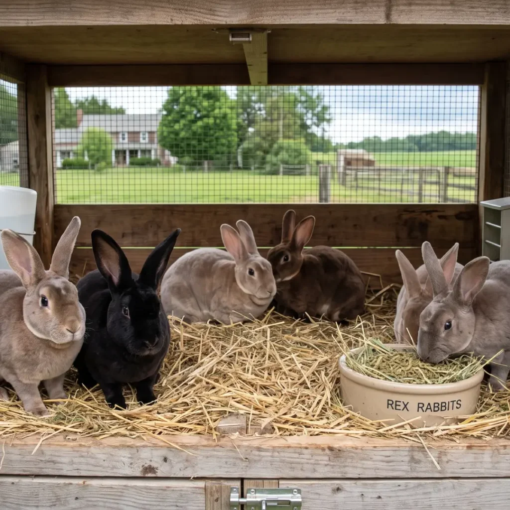 Rex Rabbits for Meat